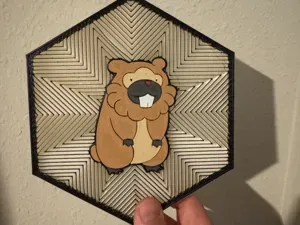 #399 Bidoof Hex Wall Art