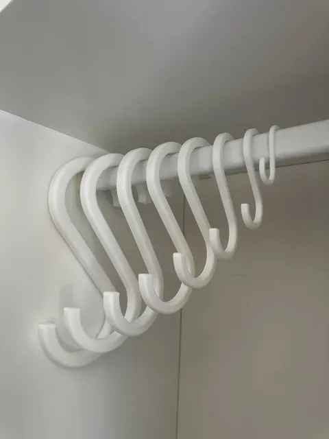 S Hooks Hangers - Heavy duty - Wardrobe s-hook — Image 3 of 6
