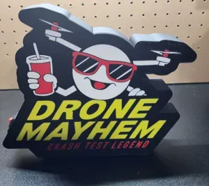 Drone Mayhem - Crash Test Legend - LED Light Box