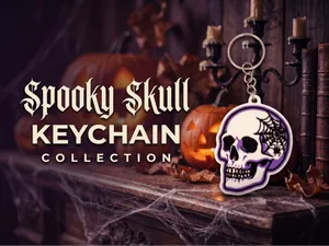 Porte-clés Crâne Halloween