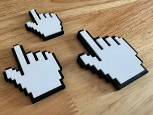 8-Bit Pointer Finger Cursor - Fridge Magnet