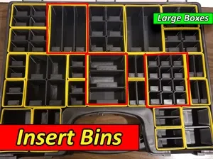 Harbor Freight Parts Bin Inserts - Large/Med Boxes