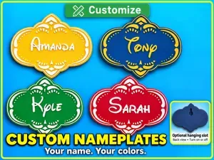 Disney Treasure Cruise Customizable Name Plate