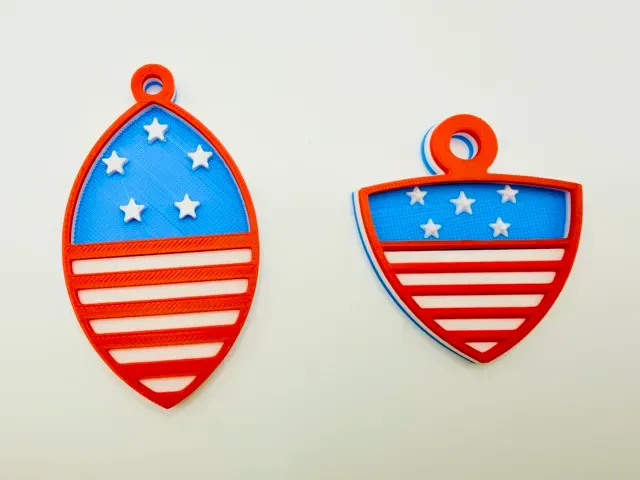 4th of July Shield and Ornament Keychains — Фото 2 из 16