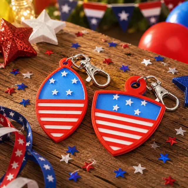 4th of July Shield and Ornament Keychains — Фото 12 из 16