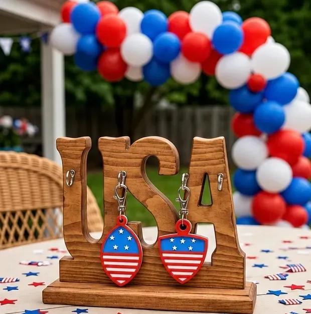 4th of July Shield and Ornament Keychains — Фото 14 из 16