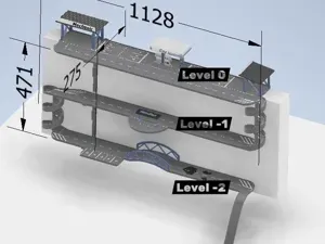 Vertical Car Track System Hot Wheels 1:64