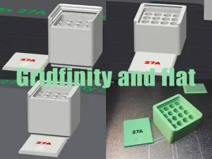 27A 12V Battery Box - Gridfinity and Flat