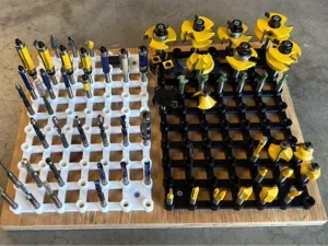 UPDATED! Router Bit Storage - Holds up to 70 bits