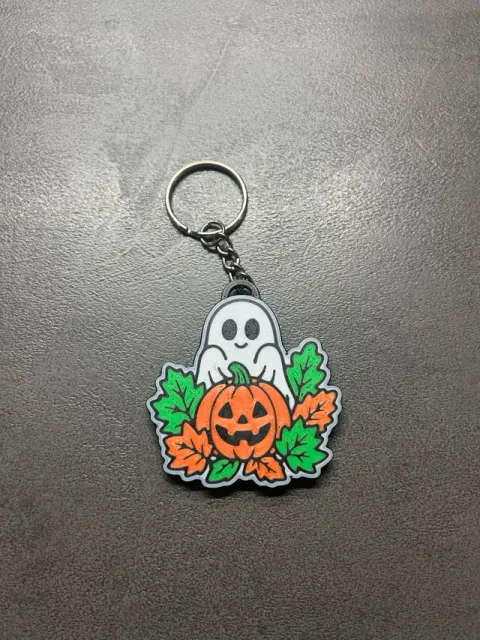 cute Ghost & Pumpkin Keychain — Фото 4 из 4