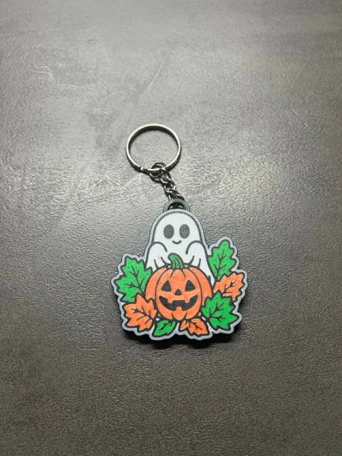 cute Ghost & Pumpkin Keychain — Фото 3 из 4