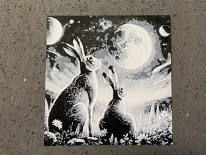 hare moon gazing