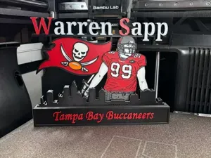 NFL - Tampa bay Buccaneers Warren Sapp display