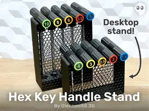 Hex-key T-Handle Stand (simple, multiple sizes)
