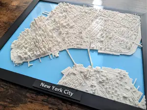 New York City Lower Manhattan 3D Miniature (Large)