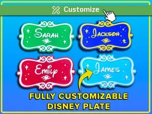 Fully Customizable Disney Cruise Name Plate