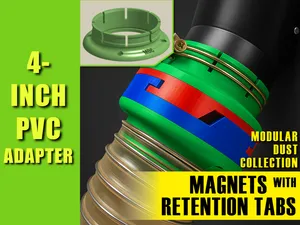 4in PVC Adapter | Modular Dust Collection