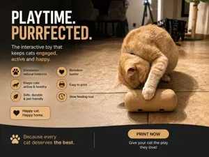 Cat Toy Food Rolling Slow Eating