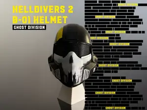 Helldivers 2 Helmet - B-01 Ghost Division