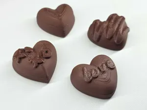 Heart-Shaped Chocolate Candies
