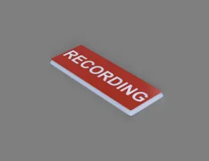 Recording Faceplate for Lighted LED Sign