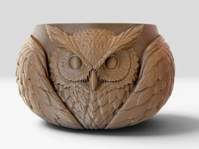 Vaso Gufo realistico