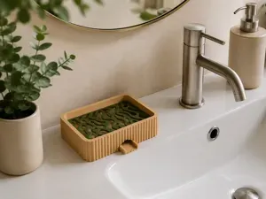 Sponge & Soap Drip Tray | Modern Kitchen Organizer