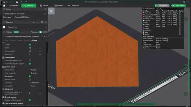 Rhombic Sierpiński Pyramid - Lvl 5 | Vase Mode — Image 9 of 10