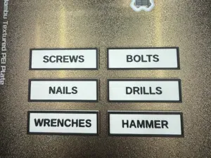 Customizable Parametric Name Plates – QTY 6