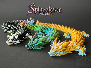 Spinecleaver Wingless - Articulated Dragon