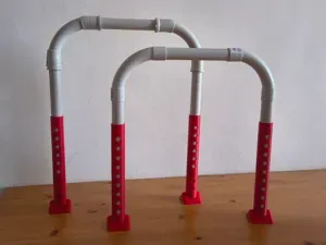 PVC Pipe Holder for 25mm Tubes – Adjustable Height