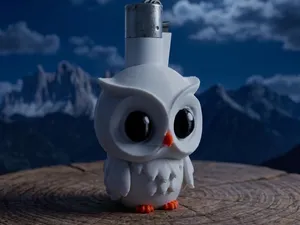 Clipper Lighter Case – Owl