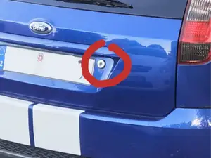 Ford Fiesta ST150 MK6. Keyhole cover