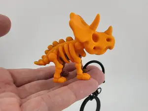 Kawaii Triceratops Keychain Cute Dinosaur key