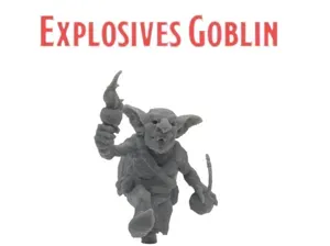 DnD TTRPG Explosives Goblin Miniature