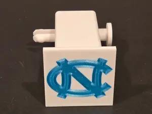 North Carolina Tarheels 2" trailer hitch cover