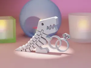 Flexi Dino Wedding Rings