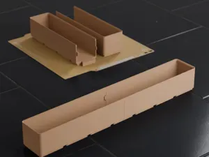 A1 Mini Gridfinity 7x1 Bin (5U) Dovetail Split Fit