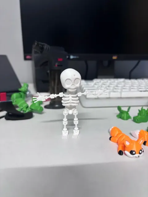 Smiling Mini Skeleton With pookie — Image 2 of 3