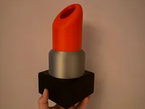 Vase rouge à lèvres 