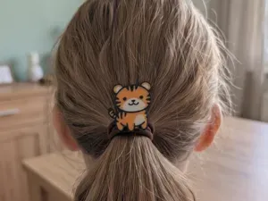 Tiger Haargummi-Charm / Haar-Accessoire