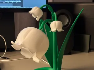 铃兰花造型小台灯