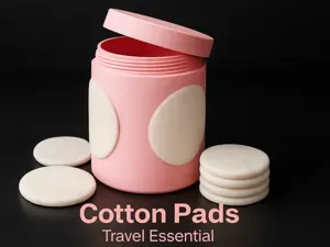 Cotton Pads Travel Essential Designer Storage Jar