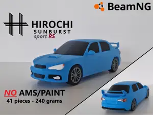 BeamNG Hirochi Sunburst toy car - SportRS sedan