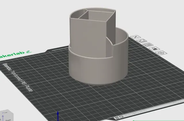 Minimal Desk Pen Holder 3D Printable Organizer — Фото 2 из 5
