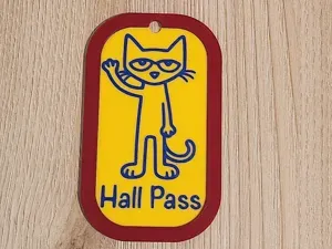 Pete the Cat Hall Pass