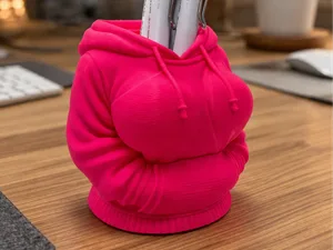Hot Pink Busty Hoodie Pen Holder