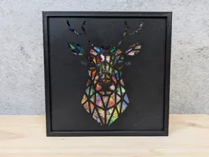 Pochoir renne / cerf Boîte à crottes