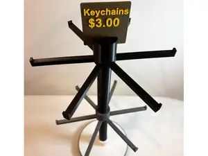 Modular tiered keychain stand customizable