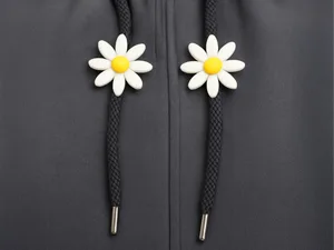 Daisy Hoodie Drawstring Bead